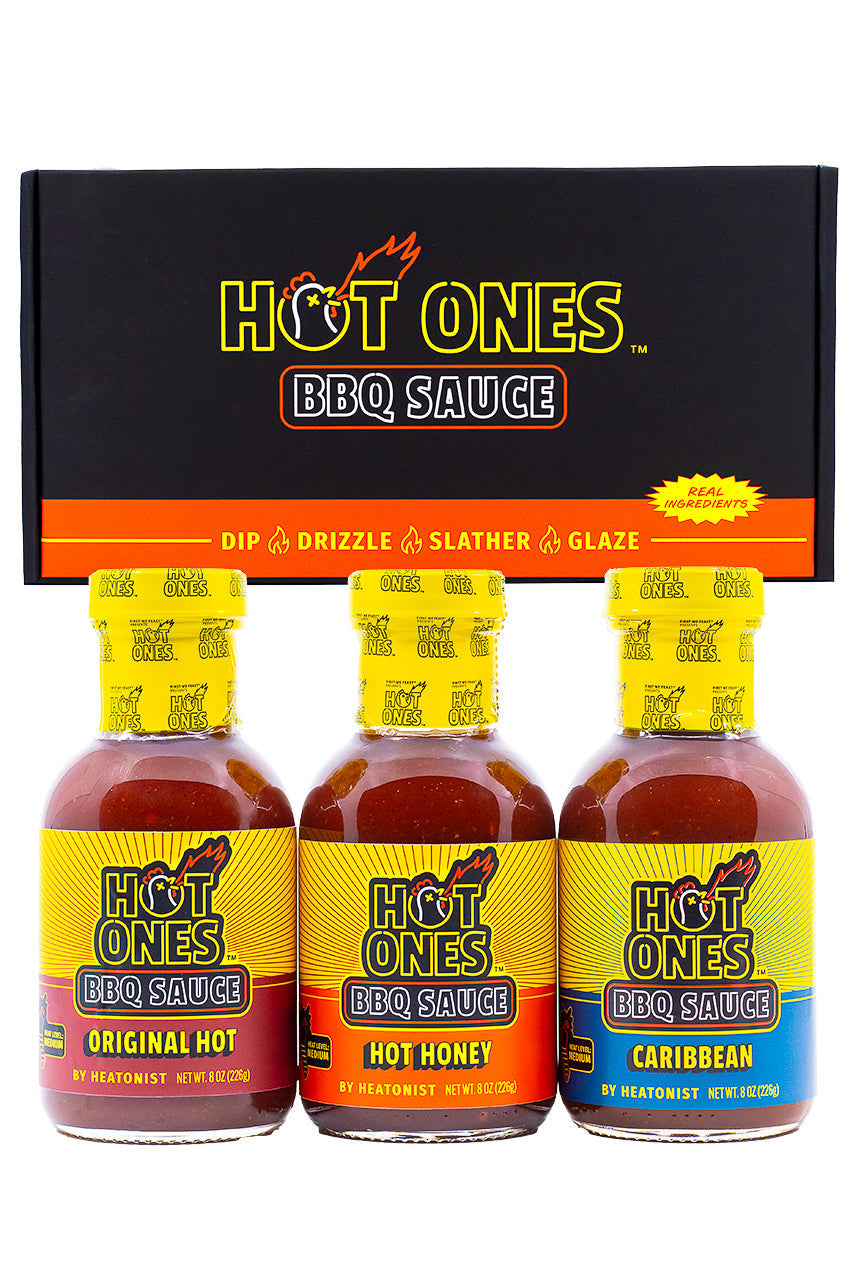 Hot Ones BBQ Trio Pack (Original / Hot Honey / Caribbean) A6