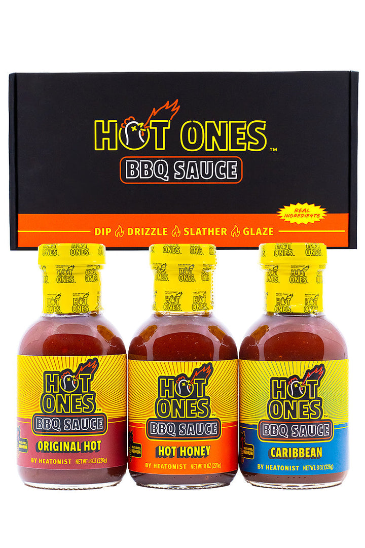 Hot Ones BBQ Trio Pack (Original / Hot Honey / Caribbean) A6