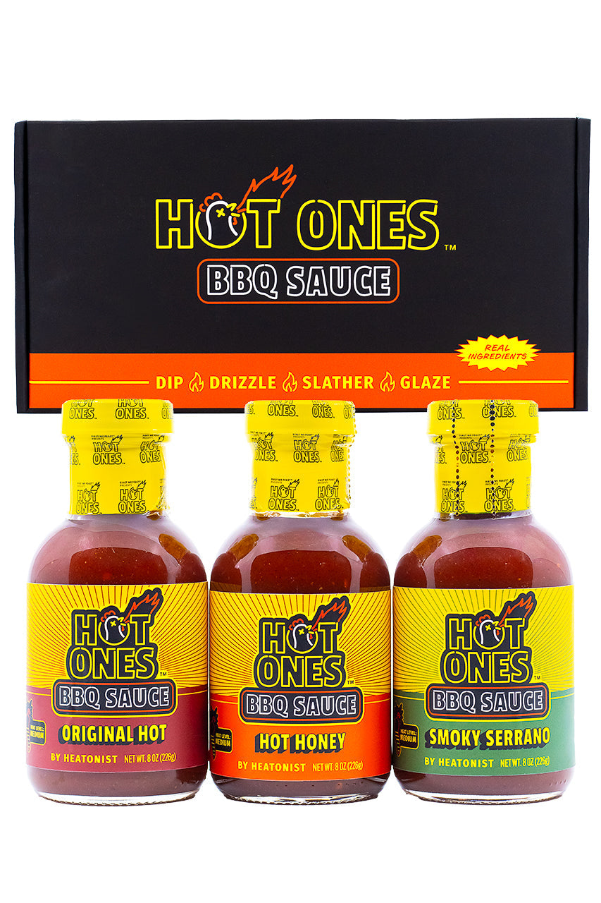 Hot Ones BBQ Trio Pack (Original / Hot Honey / Smoked Serrano) B2