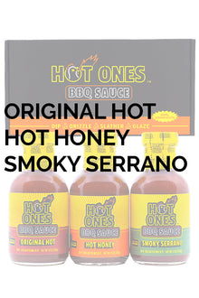Hot Ones BBQ Trio Pack (Original / Hot Honey / Smoked Serrano) B2