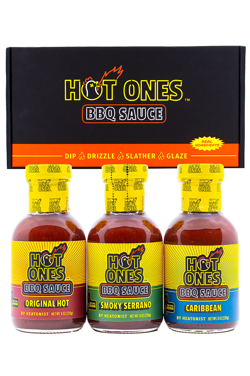 Hot Ones BBQ Trio Pack (Original / Smoked Serrano / Caribbean) M4
