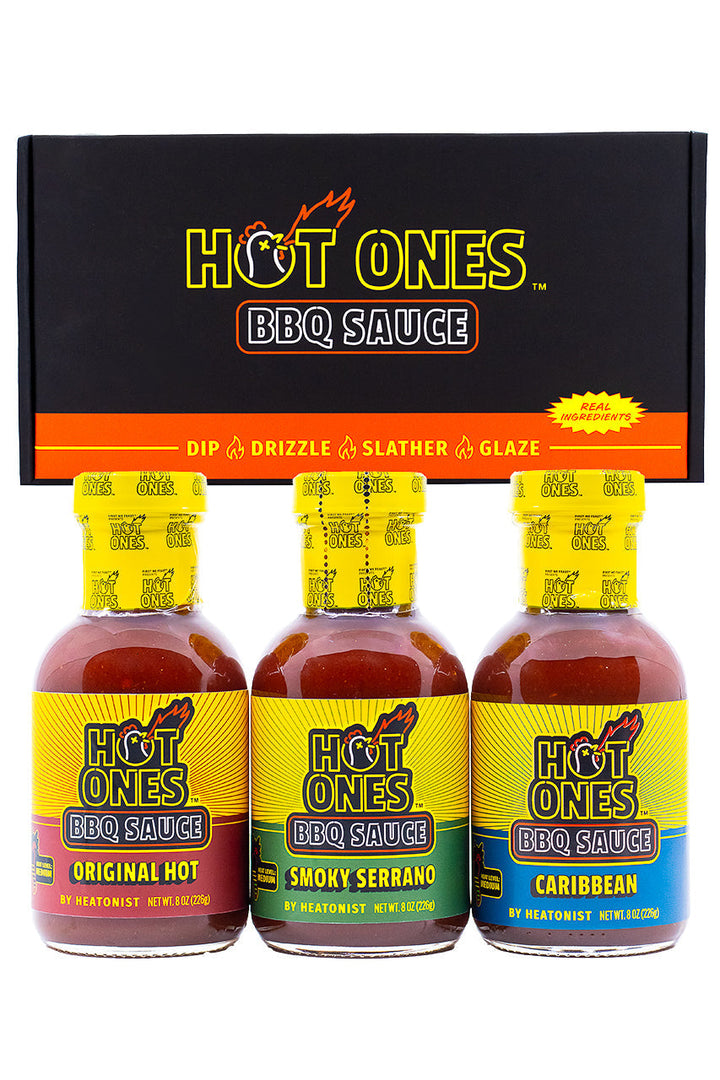 Hot Ones BBQ Trio Pack (Original / Smoked Serrano / Caribbean) M4