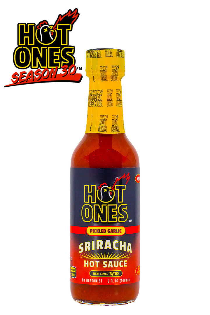 Pickled Garlic Sriracha | Hot Ones Hot Sauce C9