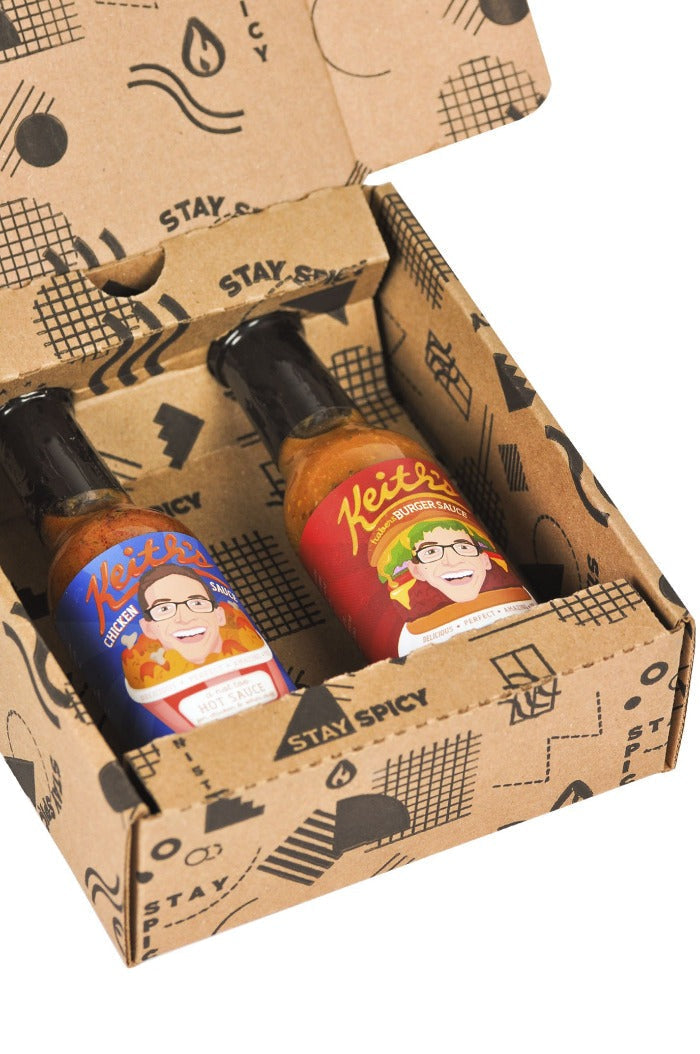 Chicken & Burger Hot Sauce Duo Pack | Keith's L1